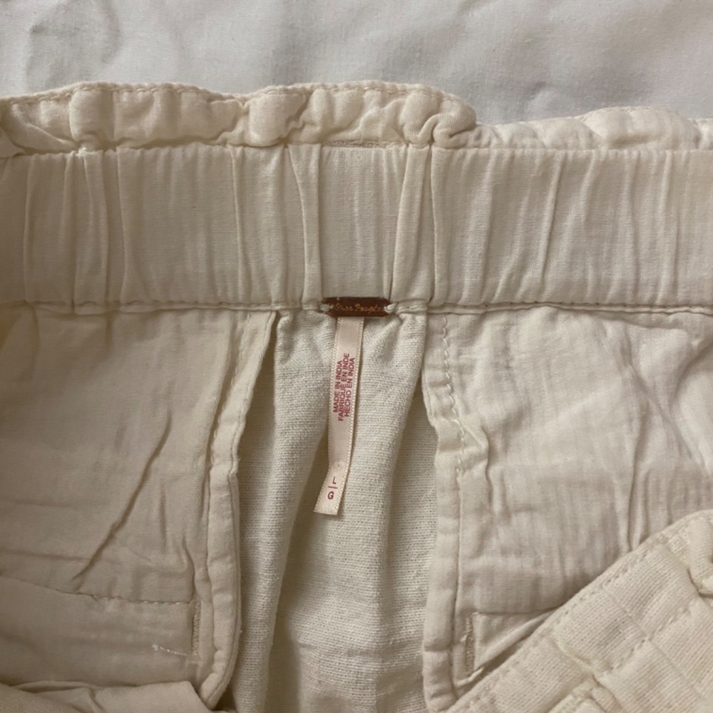 NWT Free People Sky Rider Straight Leg in Ecru - Size Large - Picture 7 of 7